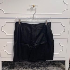 EUC Free People Modern Femme Vegan Leather Skirt